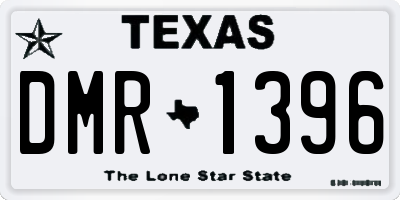 TX license plate DMR1396
