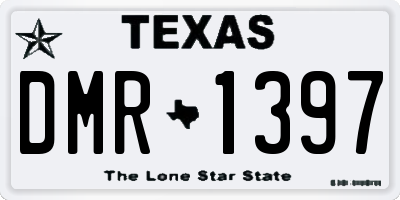 TX license plate DMR1397