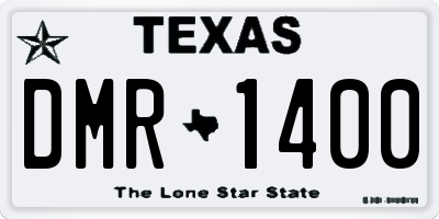 TX license plate DMR1400