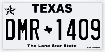 TX license plate DMR1409