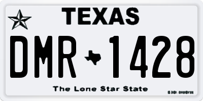 TX license plate DMR1428