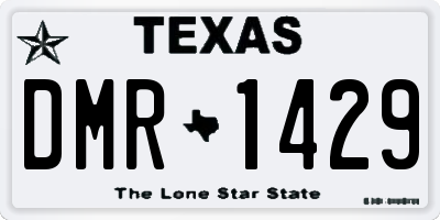 TX license plate DMR1429