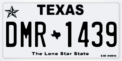 TX license plate DMR1439