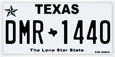 TX license plate DMR1440
