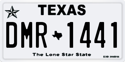 TX license plate DMR1441