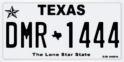 TX license plate DMR1444