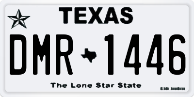 TX license plate DMR1446
