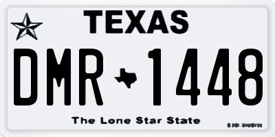 TX license plate DMR1448