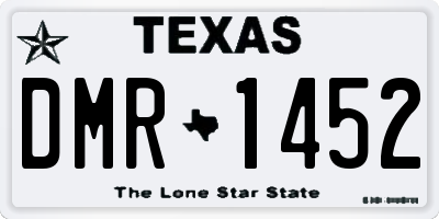 TX license plate DMR1452