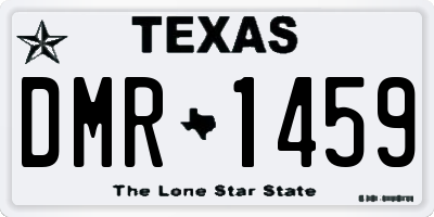 TX license plate DMR1459