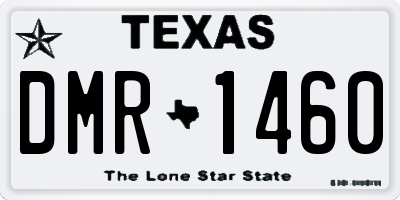 TX license plate DMR1460