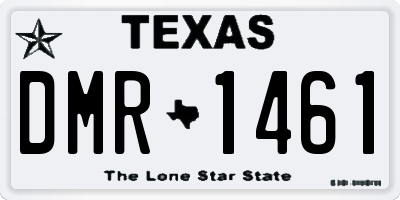 TX license plate DMR1461