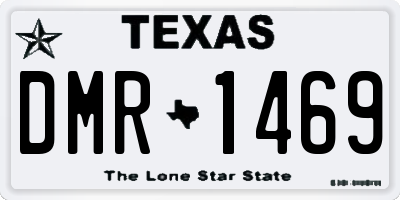 TX license plate DMR1469