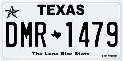 TX license plate DMR1479