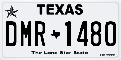 TX license plate DMR1480