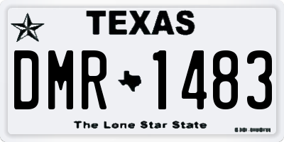 TX license plate DMR1483