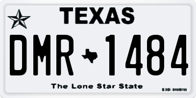 TX license plate DMR1484