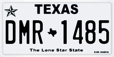 TX license plate DMR1485