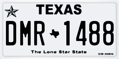 TX license plate DMR1488