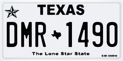 TX license plate DMR1490