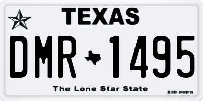 TX license plate DMR1495