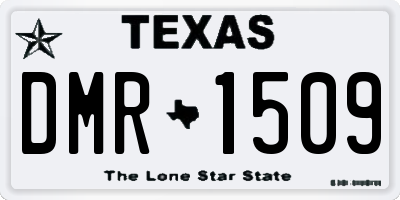 TX license plate DMR1509