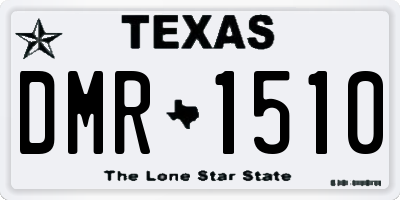 TX license plate DMR1510