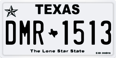 TX license plate DMR1513