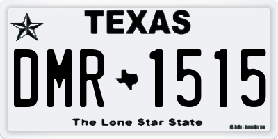 TX license plate DMR1515