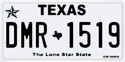 TX license plate DMR1519