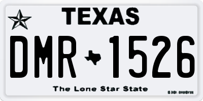 TX license plate DMR1526