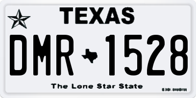 TX license plate DMR1528