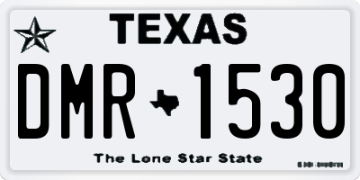 TX license plate DMR1530