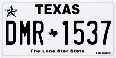 TX license plate DMR1537