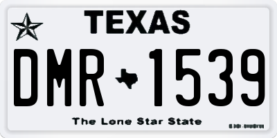 TX license plate DMR1539