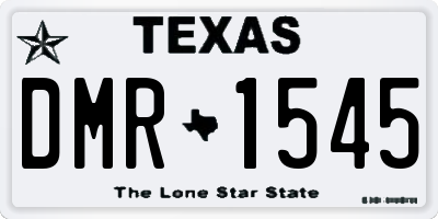 TX license plate DMR1545
