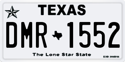 TX license plate DMR1552
