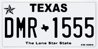 TX license plate DMR1555