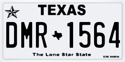 TX license plate DMR1564