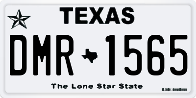 TX license plate DMR1565