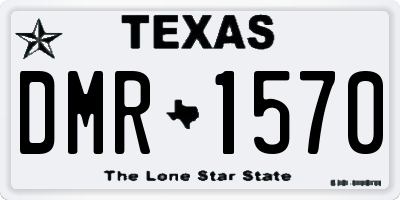 TX license plate DMR1570