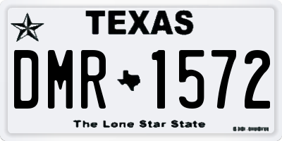 TX license plate DMR1572
