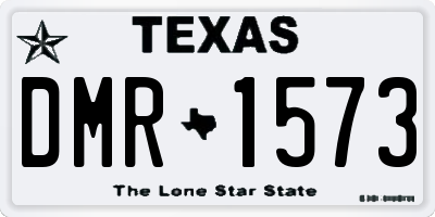 TX license plate DMR1573