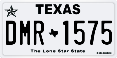 TX license plate DMR1575