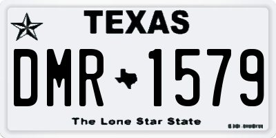 TX license plate DMR1579