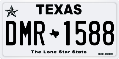 TX license plate DMR1588