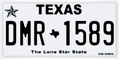 TX license plate DMR1589