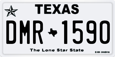 TX license plate DMR1590