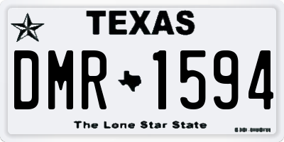 TX license plate DMR1594
