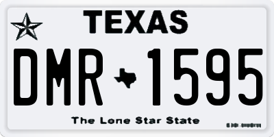 TX license plate DMR1595